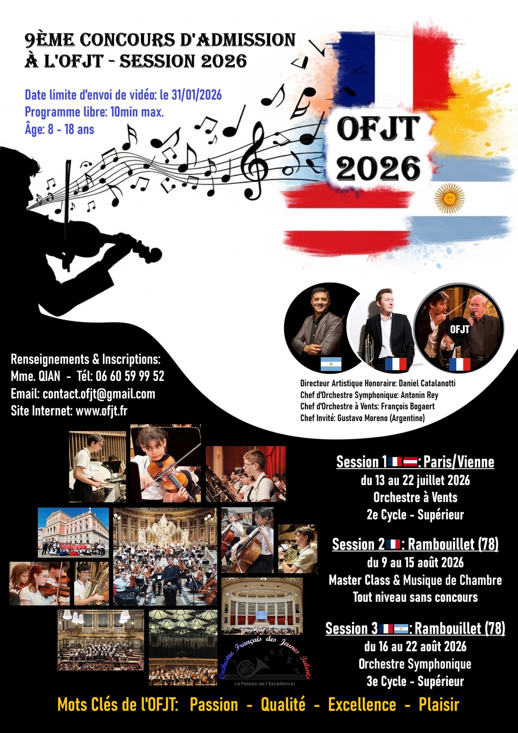 Affiche du concours OFJT 2026 — visuel officiel avec informations pratiques